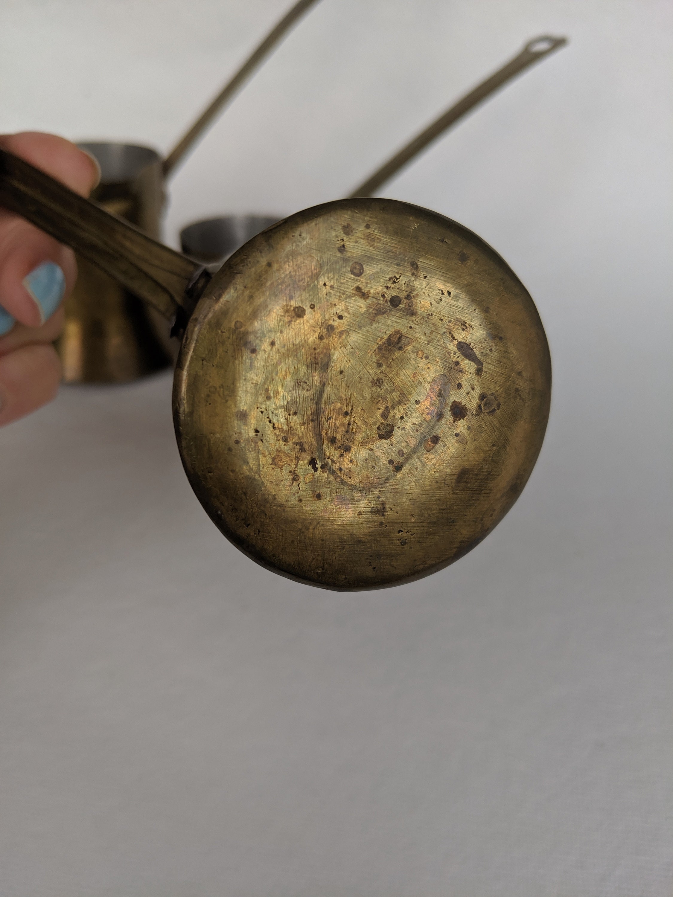 Vintage Small 3-Legged Cast Iron Smelting Lead Melting Pot