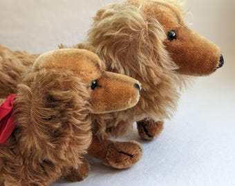 Vintage Steiff Dachshund Waldi Original. Vintage Dog Toy. Stuffed