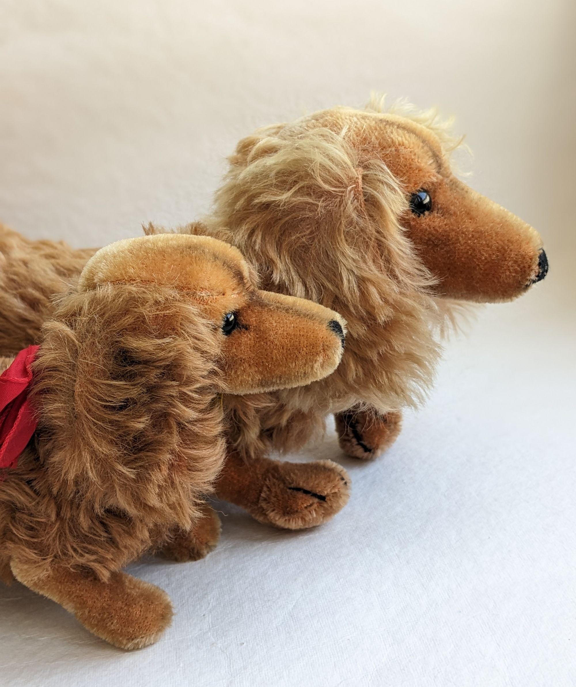 Vintage Steiff Dachshund Waldi Original. Vintage Dog Toy. Stuffed