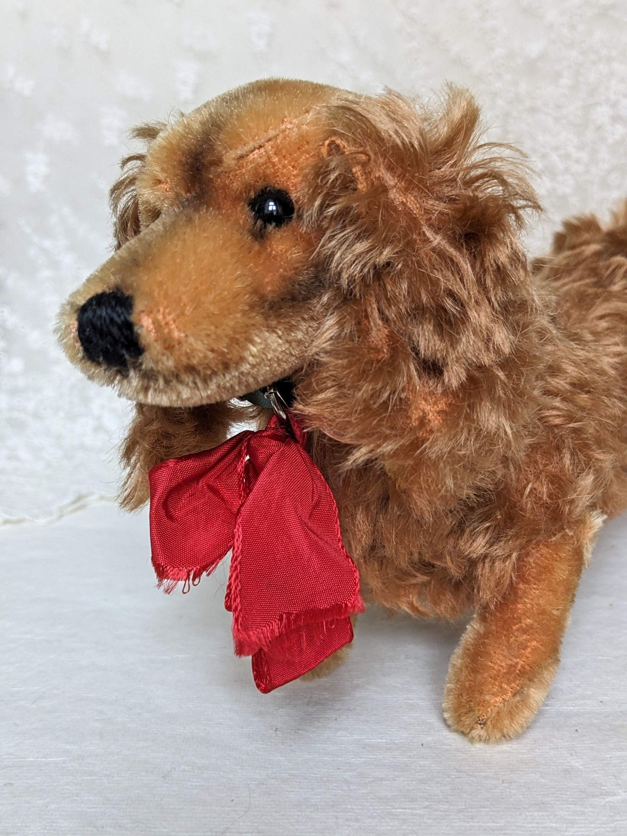 Vintage Steiff Dachshund Waldi Original. Vintage Dog Toy. Stuffed