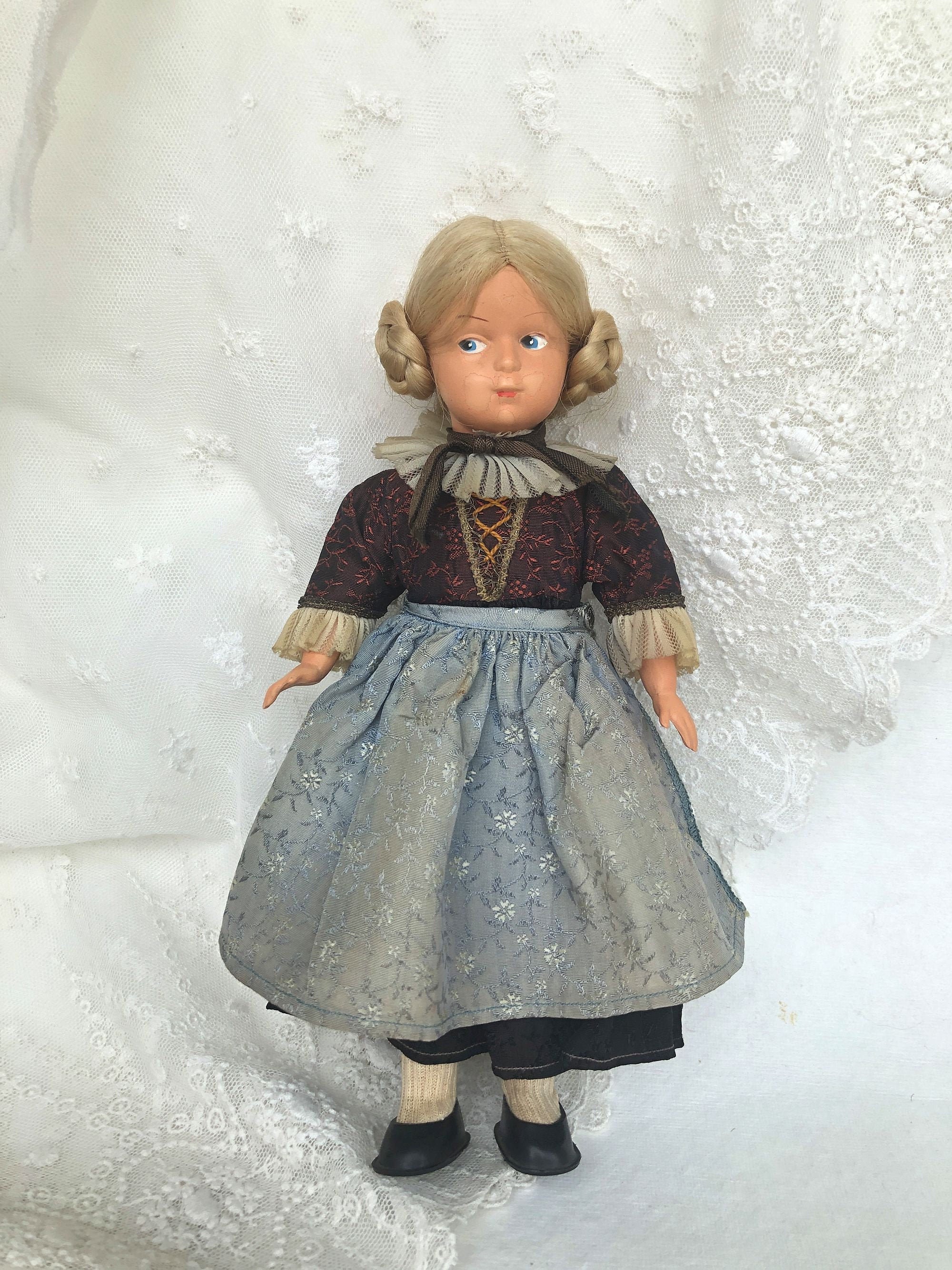 Vintage Doll. Austrian Doll. Vintage Toy. Austrian National