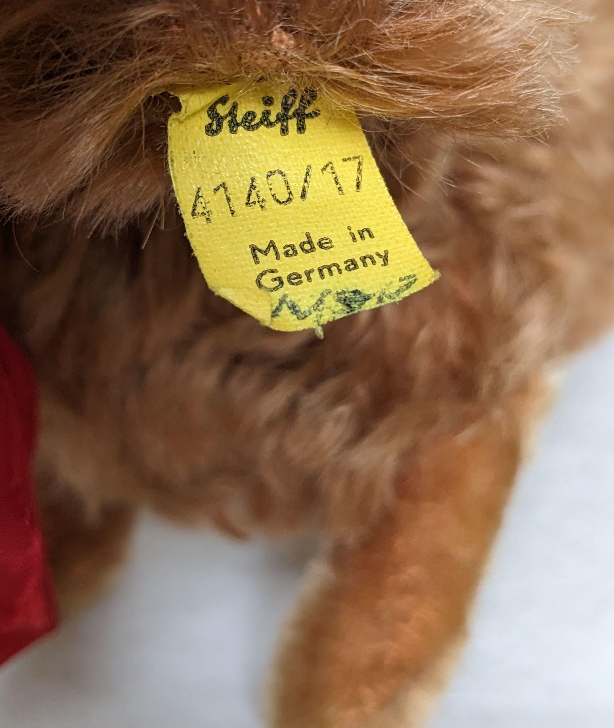 Vintage Steiff Dachshund Waldi Original. Vintage Dog Toy. Stuffed