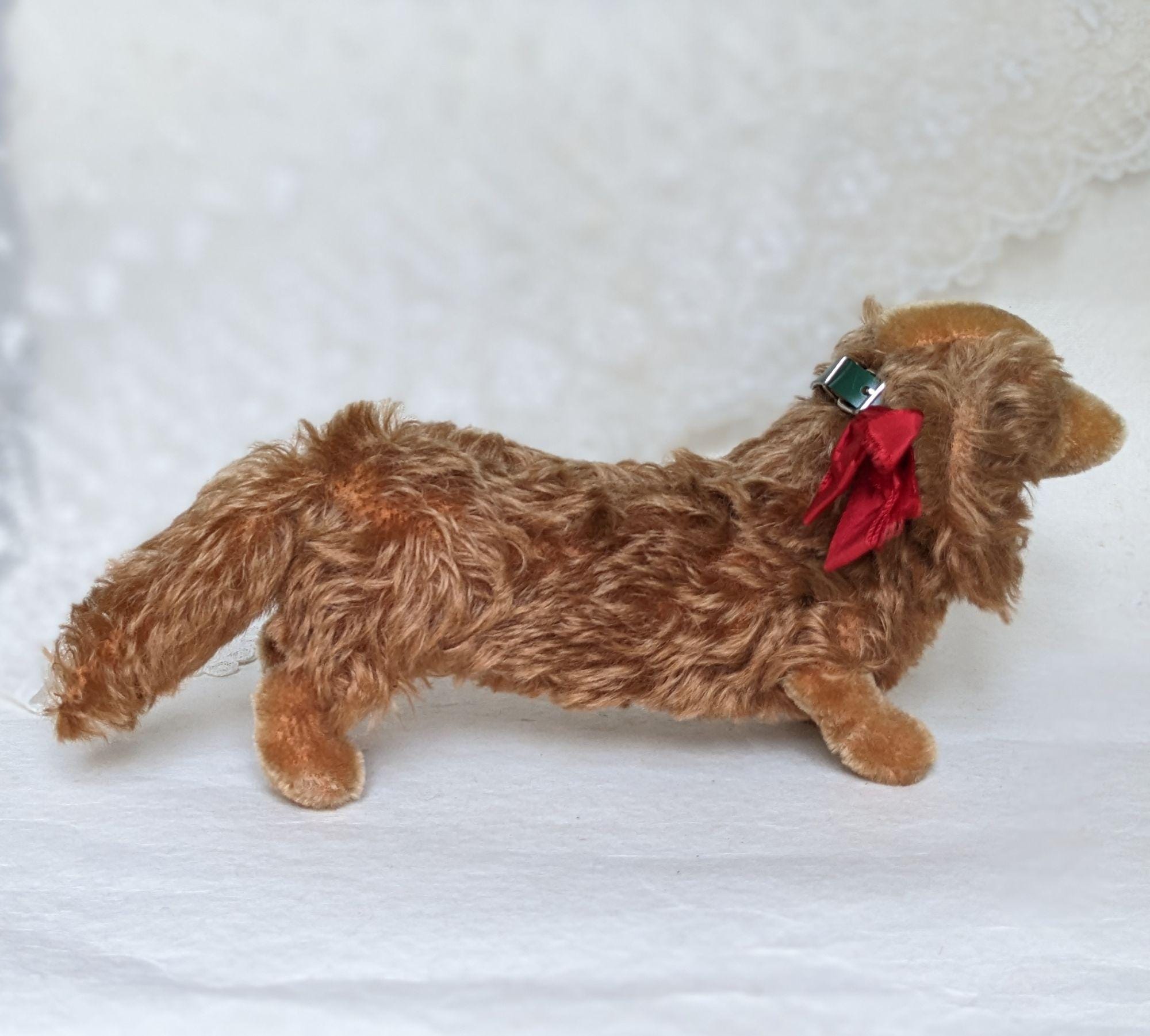 Vintage Steiff Dachshund Waldi Original. Vintage Dog Toy. Stuffed