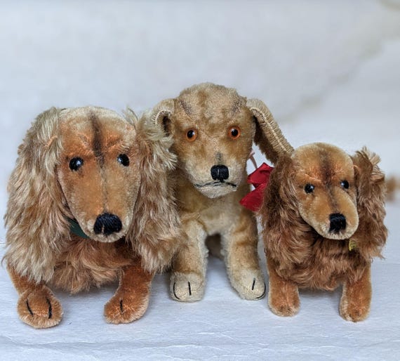 Vintage Steiff Dachshund Waldi Original. Vintage Dog Toy