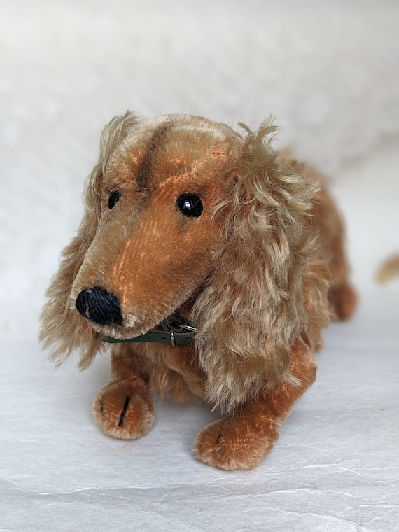 Vintage Steiff Dachshund Waldi Original. Vintage Dog Toy