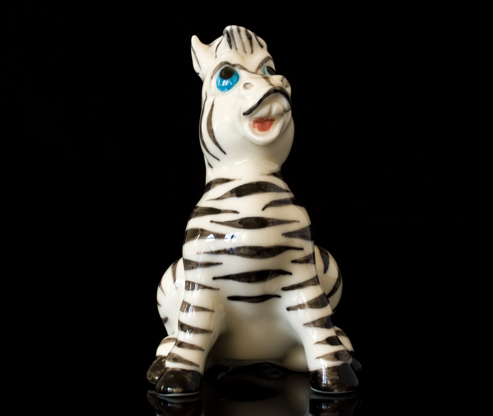 Amazing Fine Russian Porcelain zebra figurine. Polar zebra Etsy