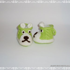 Knitted Baby Booties, Cute Baby Boots, Baby crochet boots, Newborn Baby Boots, Knitted baby booties, Knitted Boots image 5
