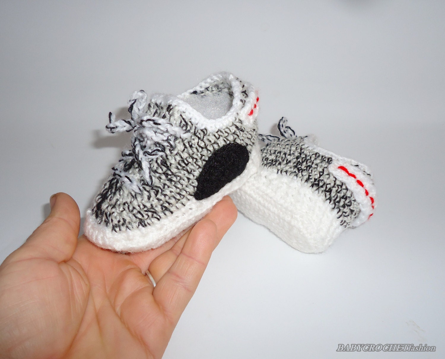 Crochet Crochet Baby Sneakers Yezzys Baby - Etsy