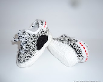 Crochet Yezzy Shoes, Crochet Baby Sneakers, Yezzys, Baby boots, Booties for Baby, Toddler Shoes, West Baby Shoes, 350 boost
