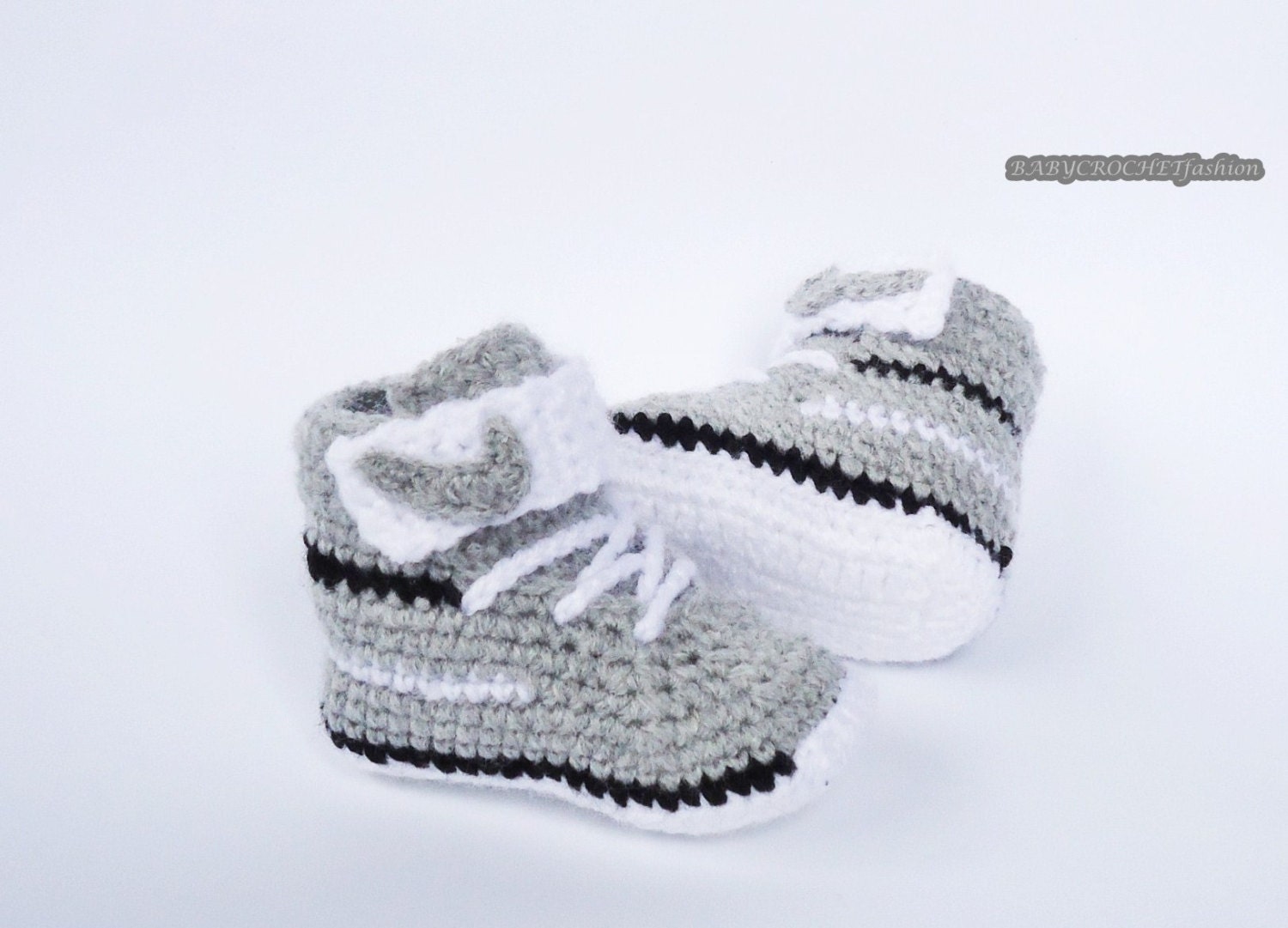 Crochet Baby Shoes Toddler Shoes Gray Baby Booties Gray - Etsy