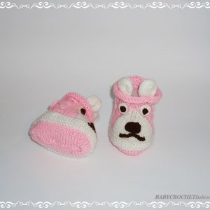 Knitted Baby Booties, Cute Baby Boots, Baby crochet boots, Newborn Baby Boots, Knitted baby booties, Knitted Boots image 4