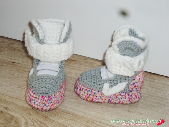 Crochet baby shoes Baby sneakers Crib 