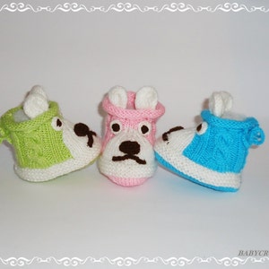Knitted Baby Booties, Cute Baby Boots, Baby crochet boots, Newborn Baby Boots, Knitted baby booties, Knitted Boots image 1