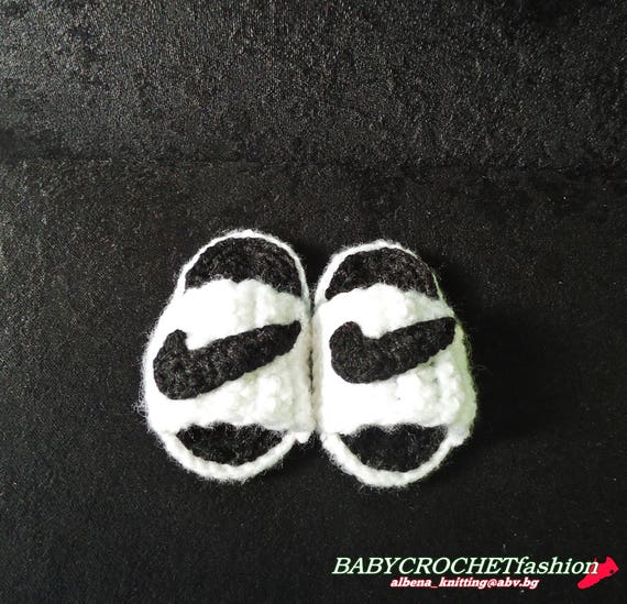 knitted nike baby shoes