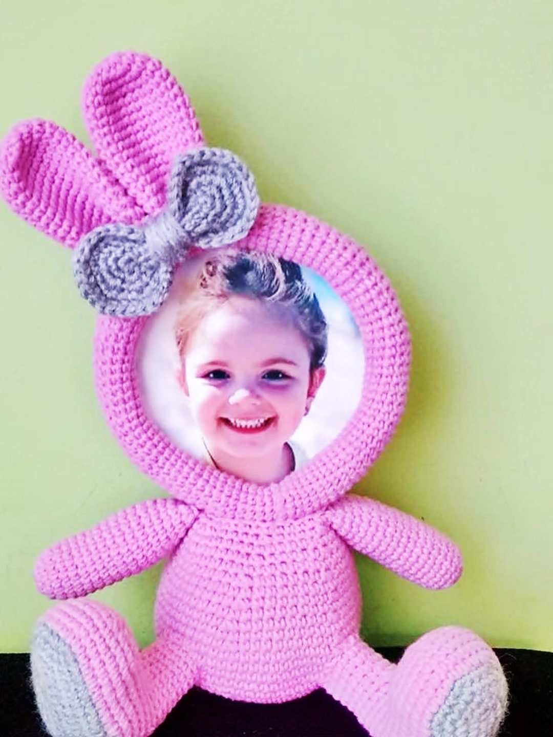 Photo Frame Crochet Photo Frame Bunny Frame Crochet Bunny Etsy