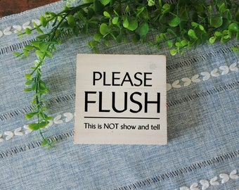 Funny Wood Sign / Funny Home Decor / Bathroom Accents / Lude Home Decor / Funny Bathroom Sign / Funny Bathroom Decor / Farmhouse Bath Sign