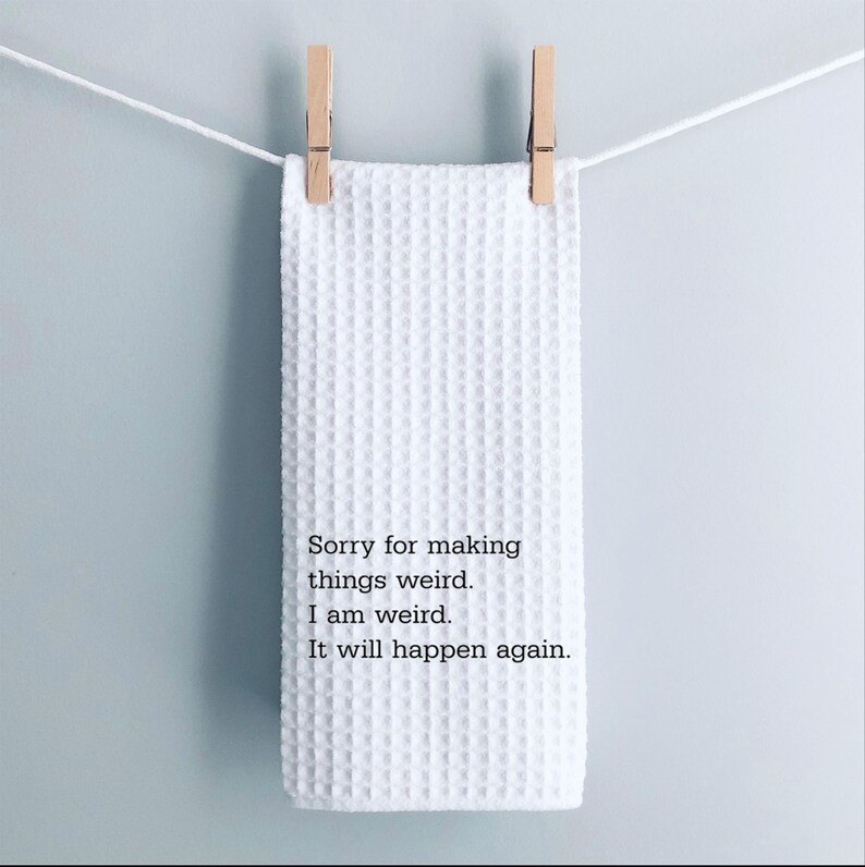 Funny Kitchen Towel Novelty Gift Idea for Best Friend Birthday Gift Funny Dish Towel Custom Kitchen Decor Gift for Friend Bday Gift for Her Bild 3