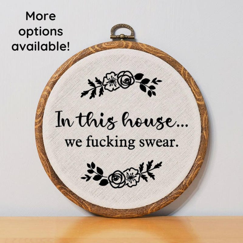 Profanity Embroidery - Etsy