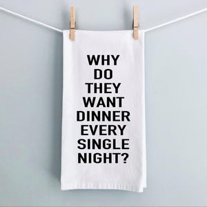 Gift for Mom Funny Kitchen Towel Novelty Gift Idea for Her Funny Kitchen Decor Custom Dish Towel Funny Home Decor Gift for SAHM Funny Towel