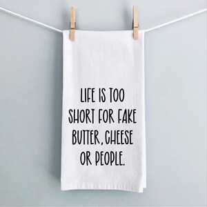 Funny Flour Sack Towel Custom Kitchen Towel Funny Hand Towel Custom Dish Towel Funny Tea Towel Custom Kitchen Decor Gift for Her Home Decor