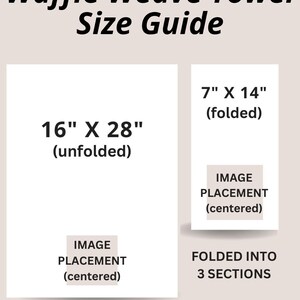 the waffle weave towel size guide