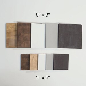 a set of four different colors of wood