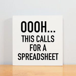 Funny Desk Decor Excel Spreadsheet Gift for Coworker Funny Office Decor Excel Quote Funny Wood Sign Office Decor Gift Boss Funny Wall Art