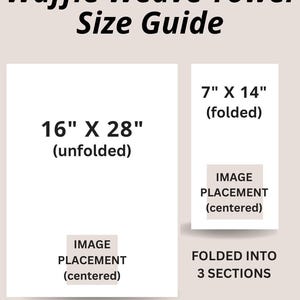 the waffle weave towel size guide