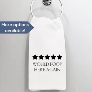 Funny Bathroom Towel Decor Bathroom Funny Hand Towel Bathroom Poop Quote Funny Bathroom Decor Custom Towel Decor Funny New Home Gift Idea