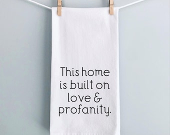 Funny Tea Towel Customized Kitchen Towel for Mom Custom Kitchen Decor with Quotes Trending Print Decor Gift for Mom from Adult Daughter