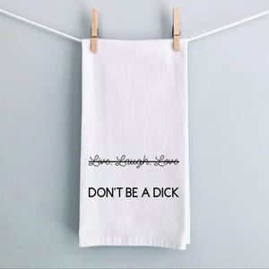 Vulgar Kitchen Towel Funny Home Decor Inappropriate Custom Gift Idea New Home Motivational Quote Novelty Dish Towel Funny Housewarming Gift