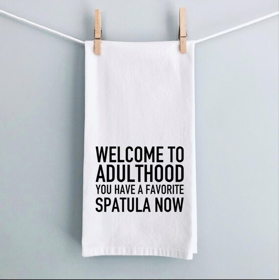 Funny Kitchen Towel Custom Housewarming Gift Funny Apartment Decor for College Girl Gift Idea Funny Kitchen Gift Custom New Home Gift Funny