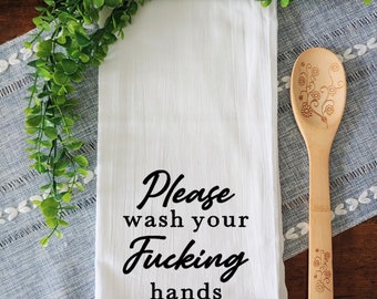 Funny Kitchen Towel / Funny Flour Sack Towel / Funny Tea Towel / Gift for Her / Fun Gift for Mom / Funny Kitchen Decor / Funny Home Decor