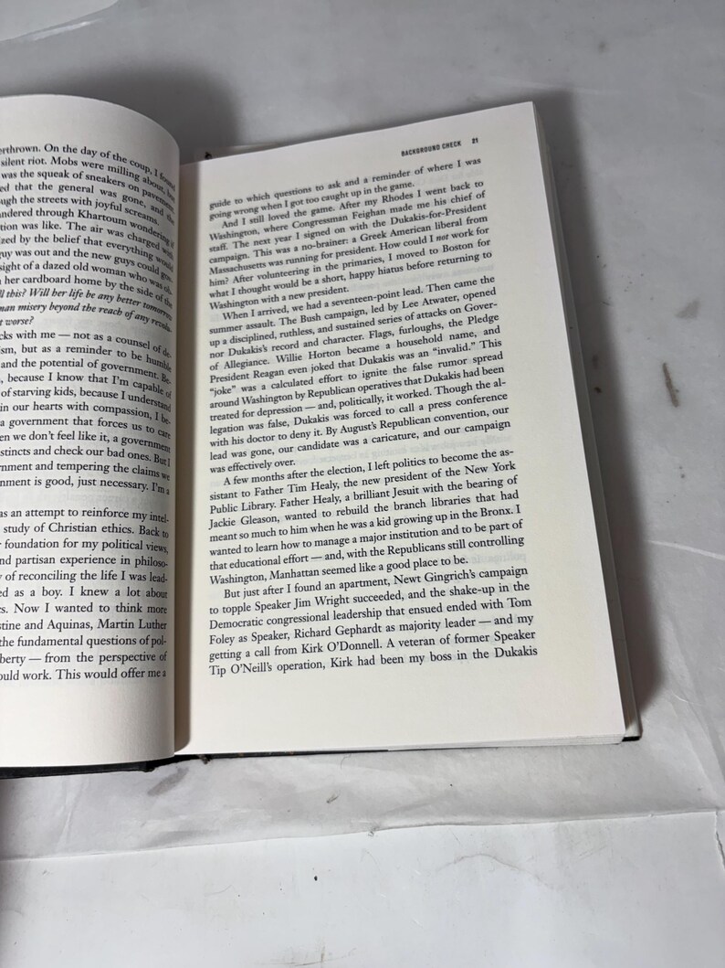 Demasiado humano; una educación política - por George Stephanapoulos. Copia en tapa dura de auntobiography. imagen 7