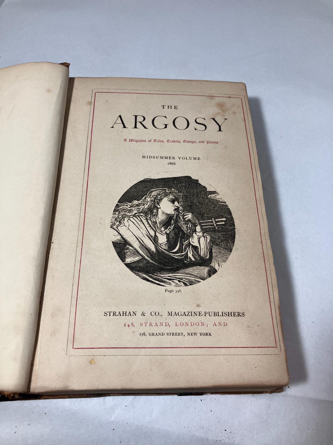 1822年出版のアグロシー、19世紀の希少な挿絵、アンティークブック