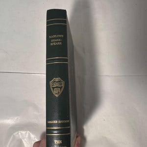 Marlowe Shakespeare Deluxe Edition Hardcover, collectible classic, gilt spine, library binding, vintage literature gift