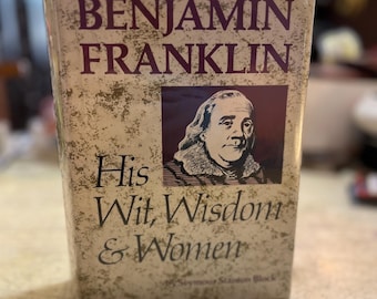 Benjamin Franklin Biography Hardcover First Edition Gift, Founding Father Book, Seymour Stanton Black