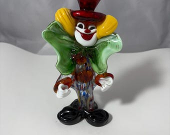 ヴェネチアンガラス　ピエロ　クリスマスデコレーションにどうぞ ミュージシャンガラスピエロ - クリスマスオーナメント - ユニークな