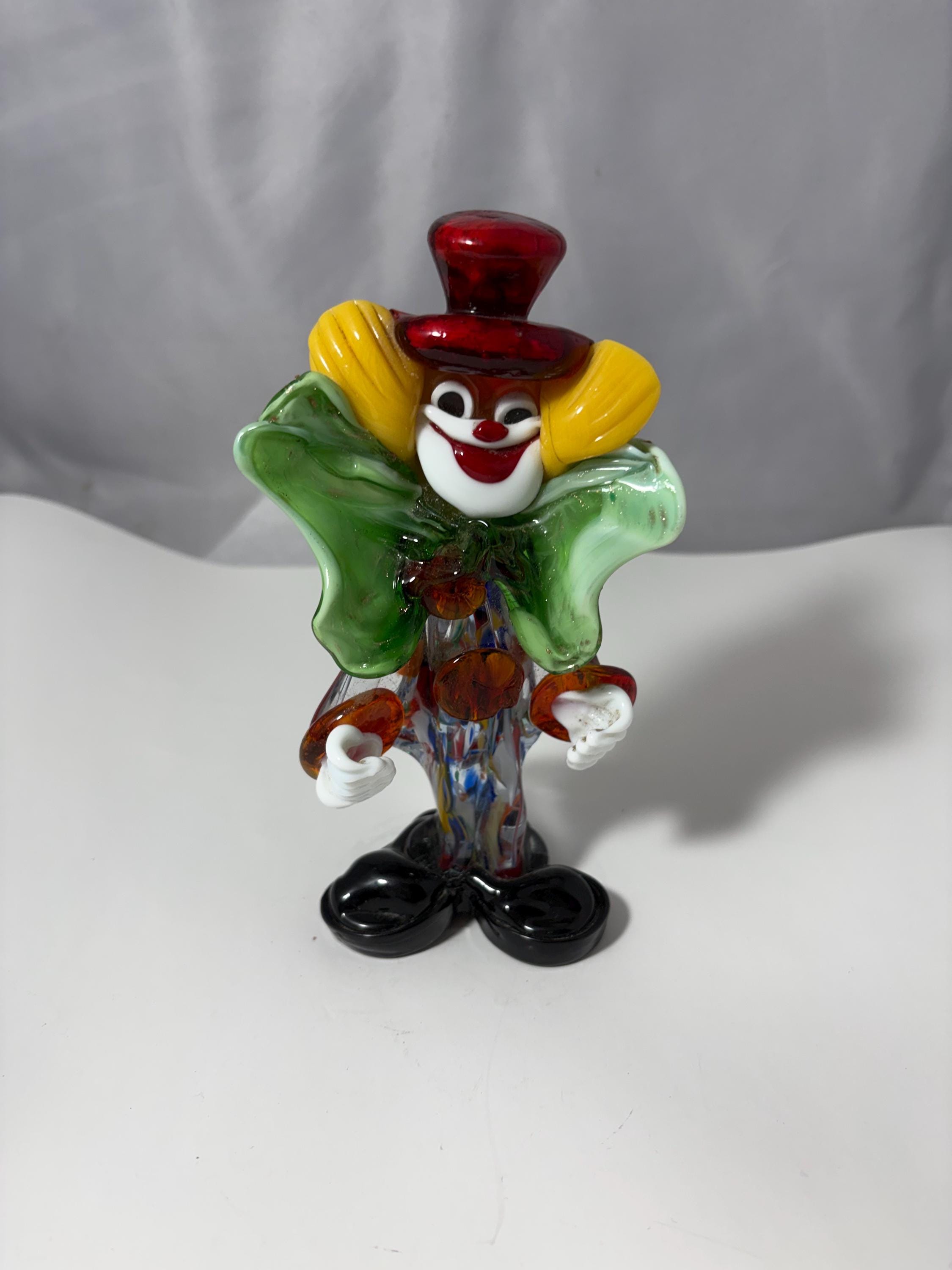 【希少】ムラーノガラス ガラス細工 イタリア製 ピエロ クラウン ヴィンテージ Murano glass clown - Etsy 日本