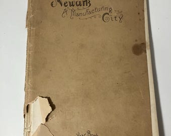 1902 Newark Year Book Of The Board Of Trade, Collectible Book, Antique Book, Vintage Book, Early 1900s Book