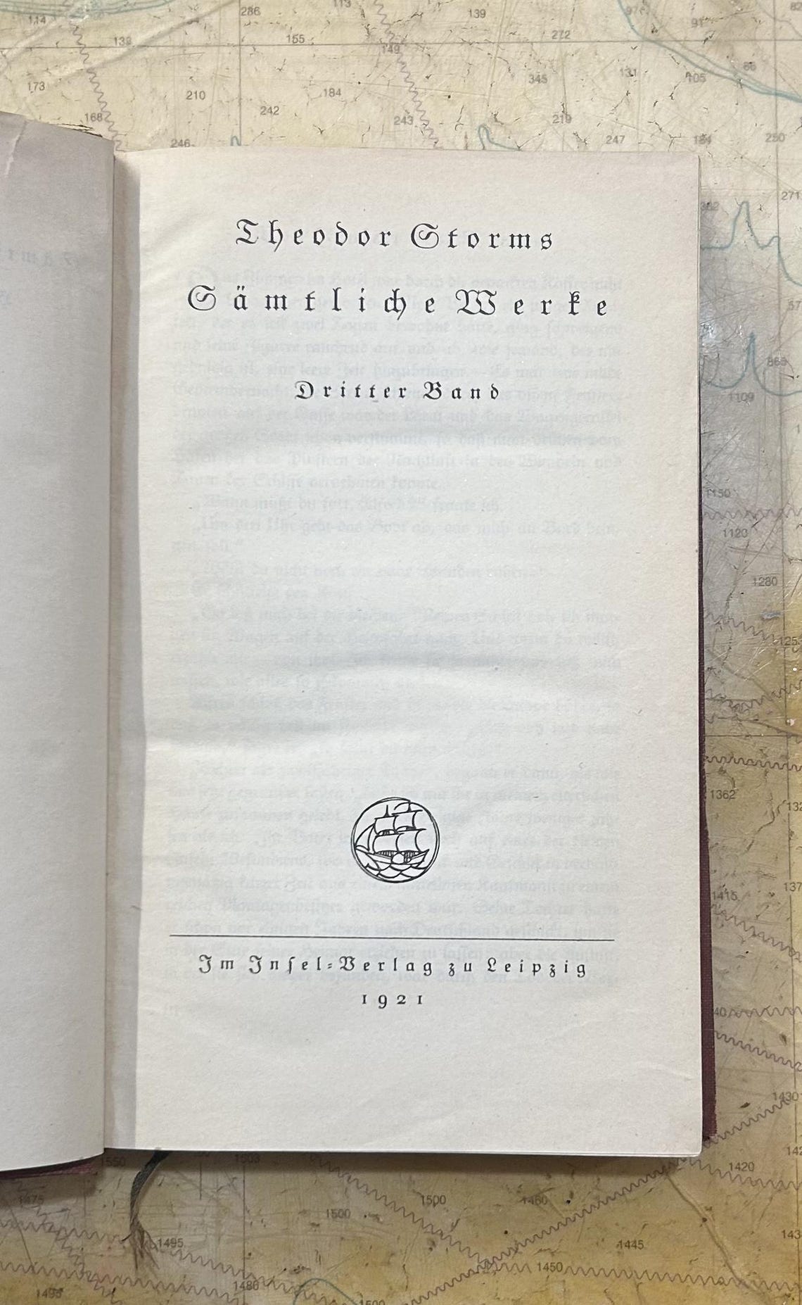 Theodor Storm Sämtliche Werke, 1921: Antique German Book on Literary Realism, photo 3 of 5