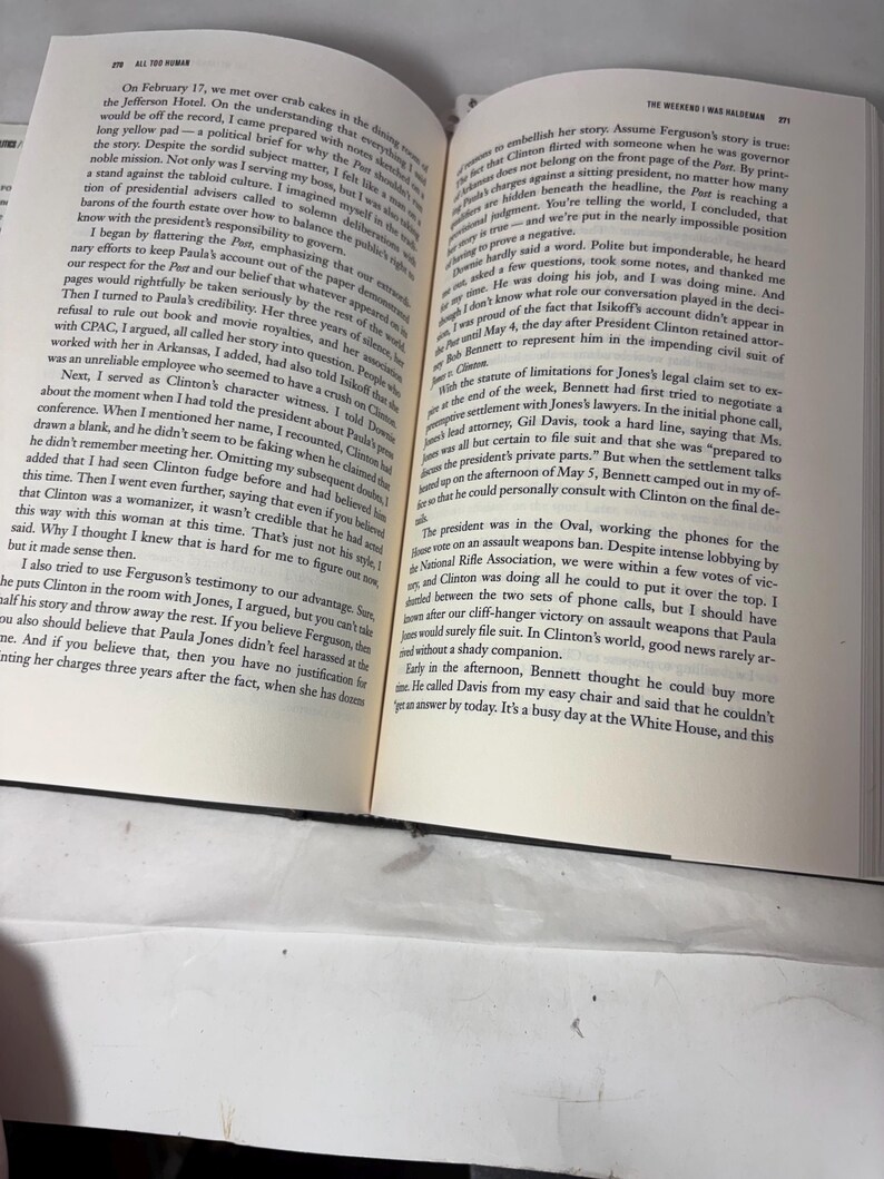 Demasiado humano; una educación política - por George Stephanapoulos. Copia en tapa dura de auntobiography. imagen 18