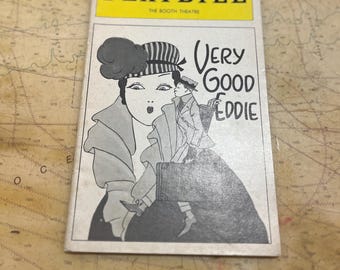 Very Good Eddie Playbill, Broadway Revival 1976, Classic Musical Theater, Theater Memorabilia, Vintage Collectible