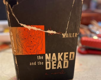 The Naked and the Dead First Edition Novel, Antique, Vintage Book, Rare Book, 1948 Literature, Collector's Item