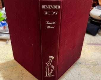 Remember the Day von Kenneth Horan, 1937 Roman, Antikes Buch, Vintage Decor, Rare Bücher, Literatur, Sammlerstück