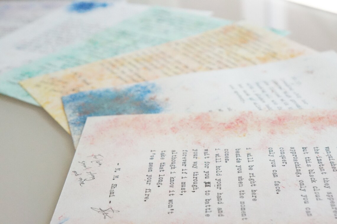 Customized Hand-painted Poem by N. M. Shami - Etsy