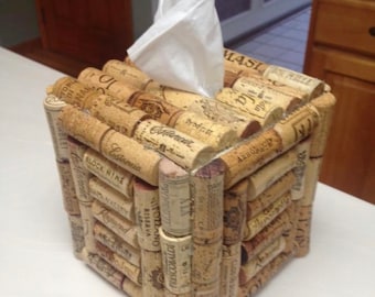 Wine cork tissue holder