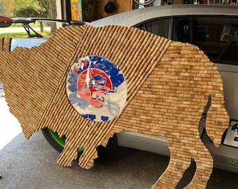 Giant life size BUFFALO BILLS wine cork buffalo !!!!!!