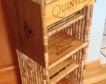 Amazing high end wine cork book shelf