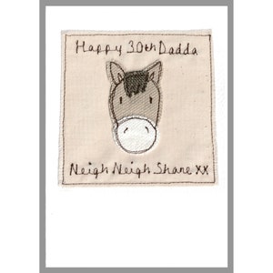 Personalised Embroidered Horse Card Pony Birthday Card For Girl Or Boy Birthday Card From The Horse Horse Lovers Card Thank You Card image 8